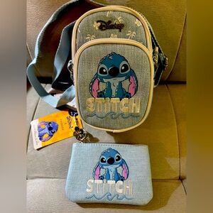BUNDLE!!!Disney Stitch Crossbody, coin purse and ears!,